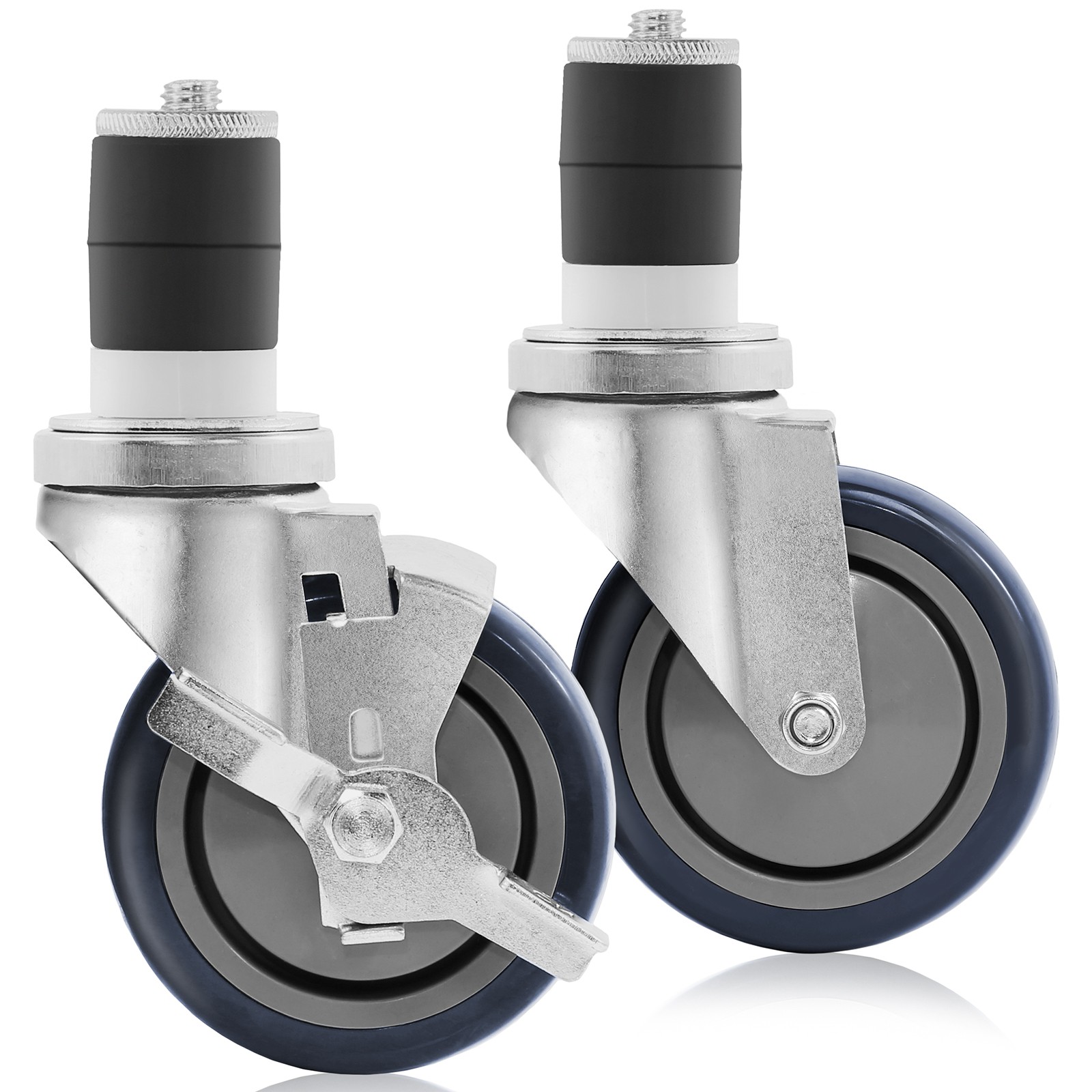 4″ Caster Wheel Set for Stainless Steel Commercial Kitchen Prep Tables