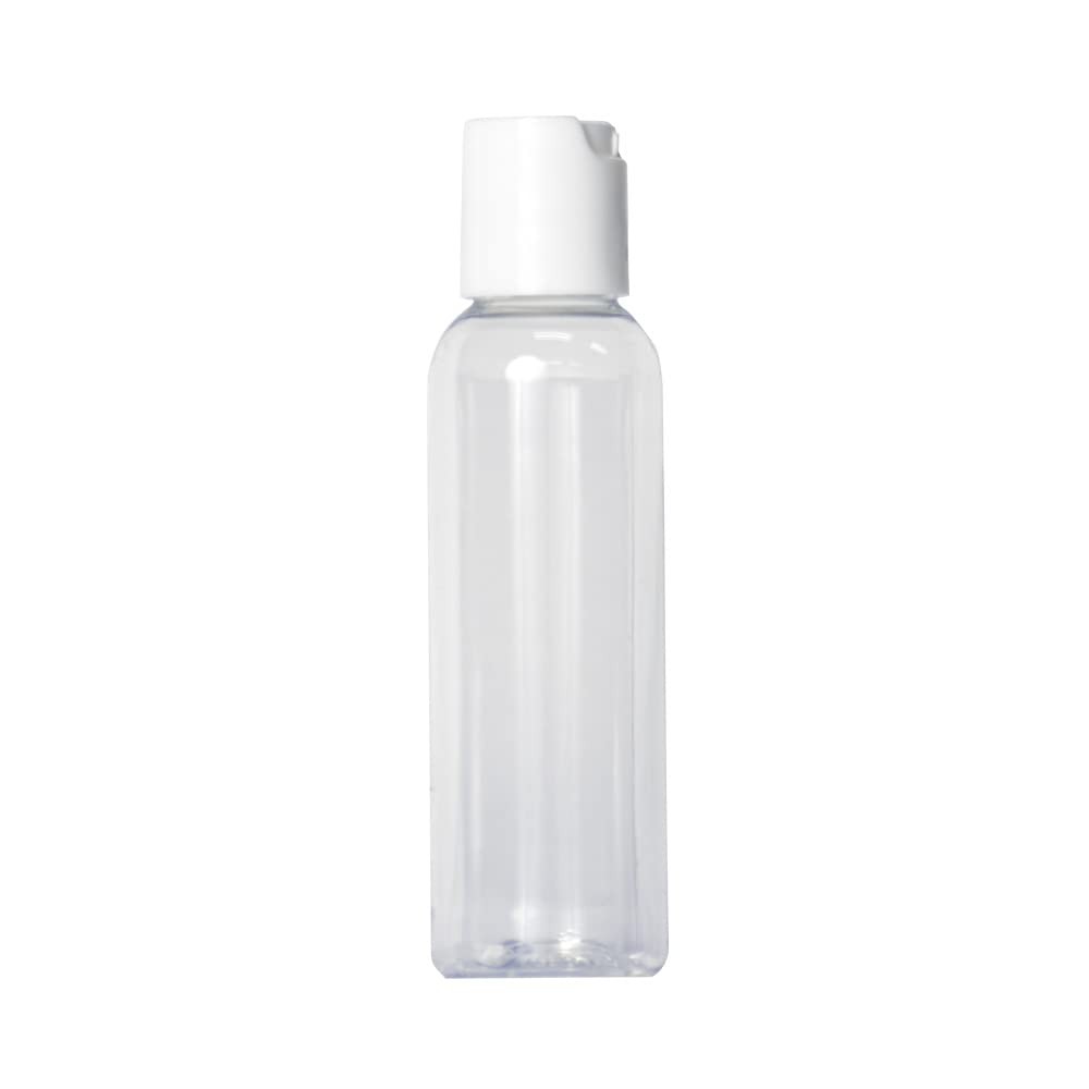 CFS Products 2oz Clear Plastic Empty Squeeze Bottles with 2 ounce, white