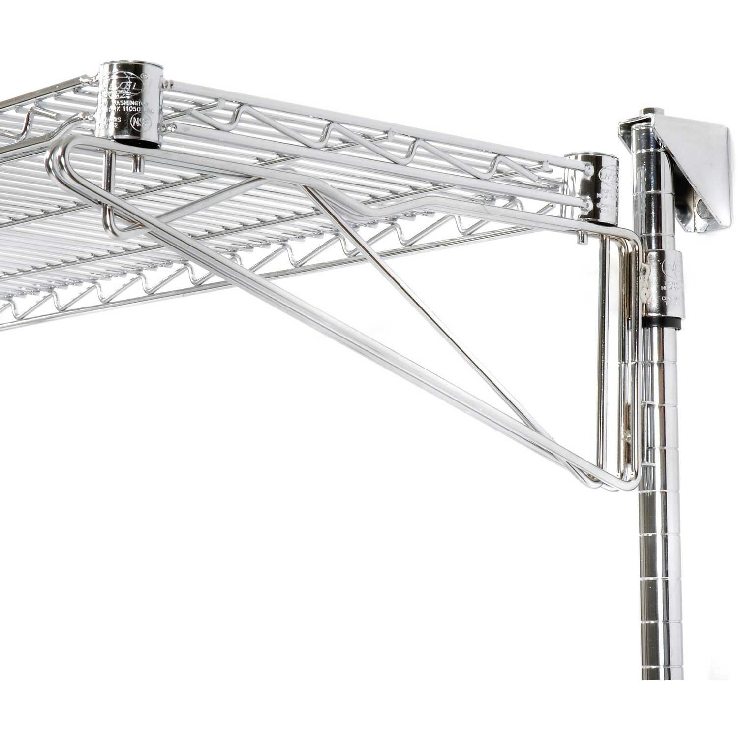 Nexel Additional Level for Wall Mount Wire Shelf Chrome 30″W x 18″D