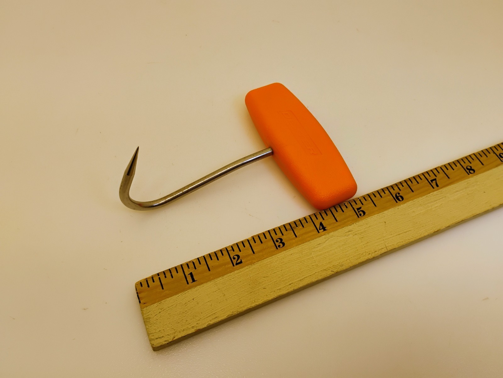 Dexter USA Centered Grip Orange Flat Handle Hook 3 3/8″ in hook 13/64 Dia T324