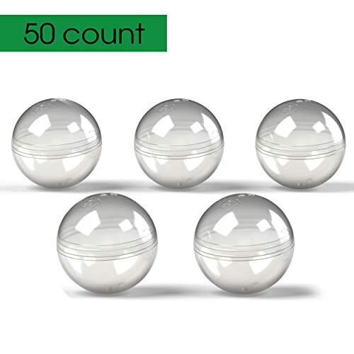 Vending Machine 50pcs Empty Round Clear balls 2″ 50mm – Bulk Capsule for Toy