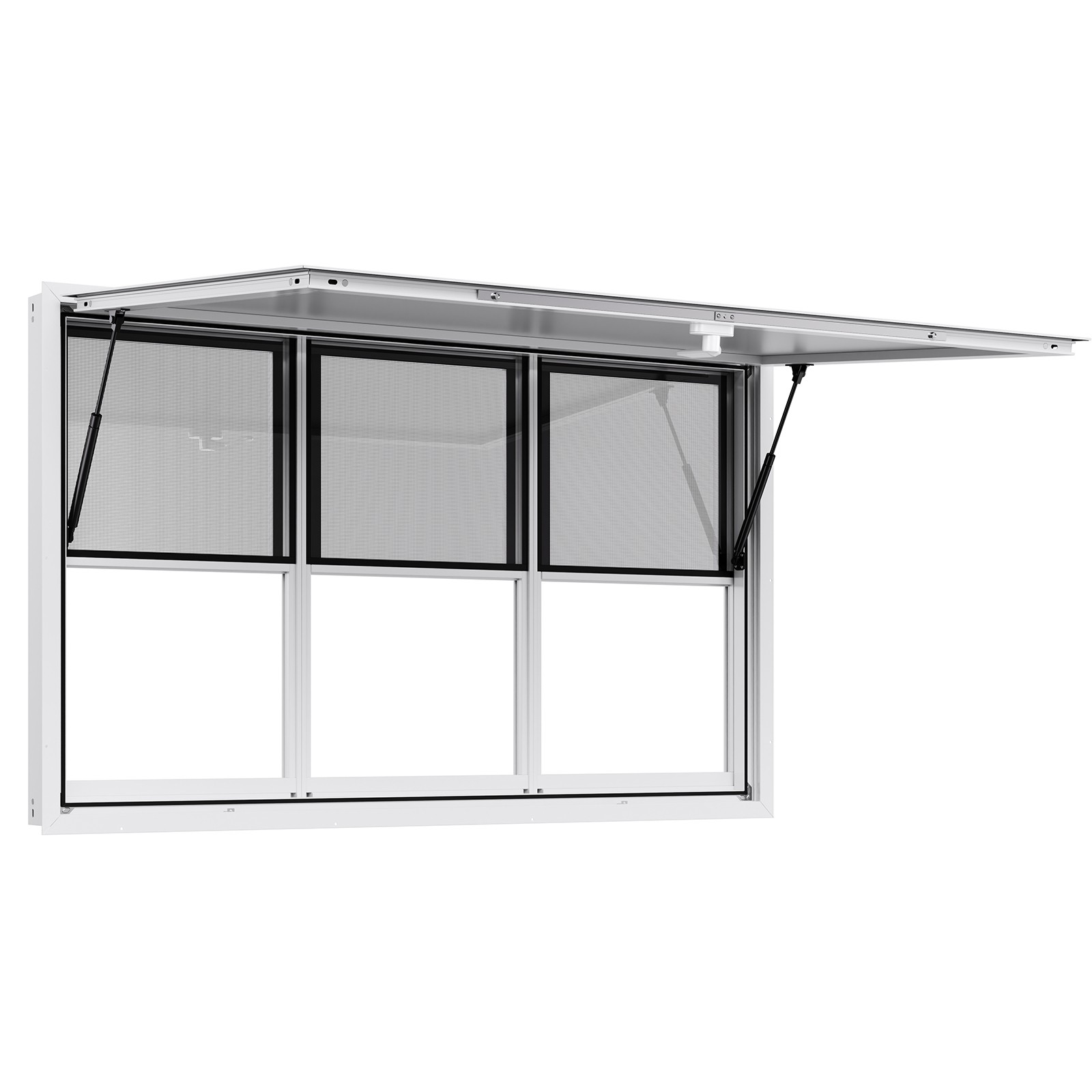 Uimoso 60x36in Concession Food Truck Serving Window with Aluminum Alloy Awning