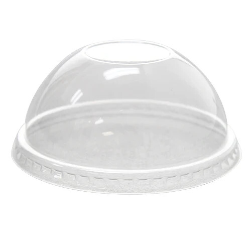 Karat 78mm PET Plastic Dome Lids – No Hole – 1,000 ct, C-KDL78-NH