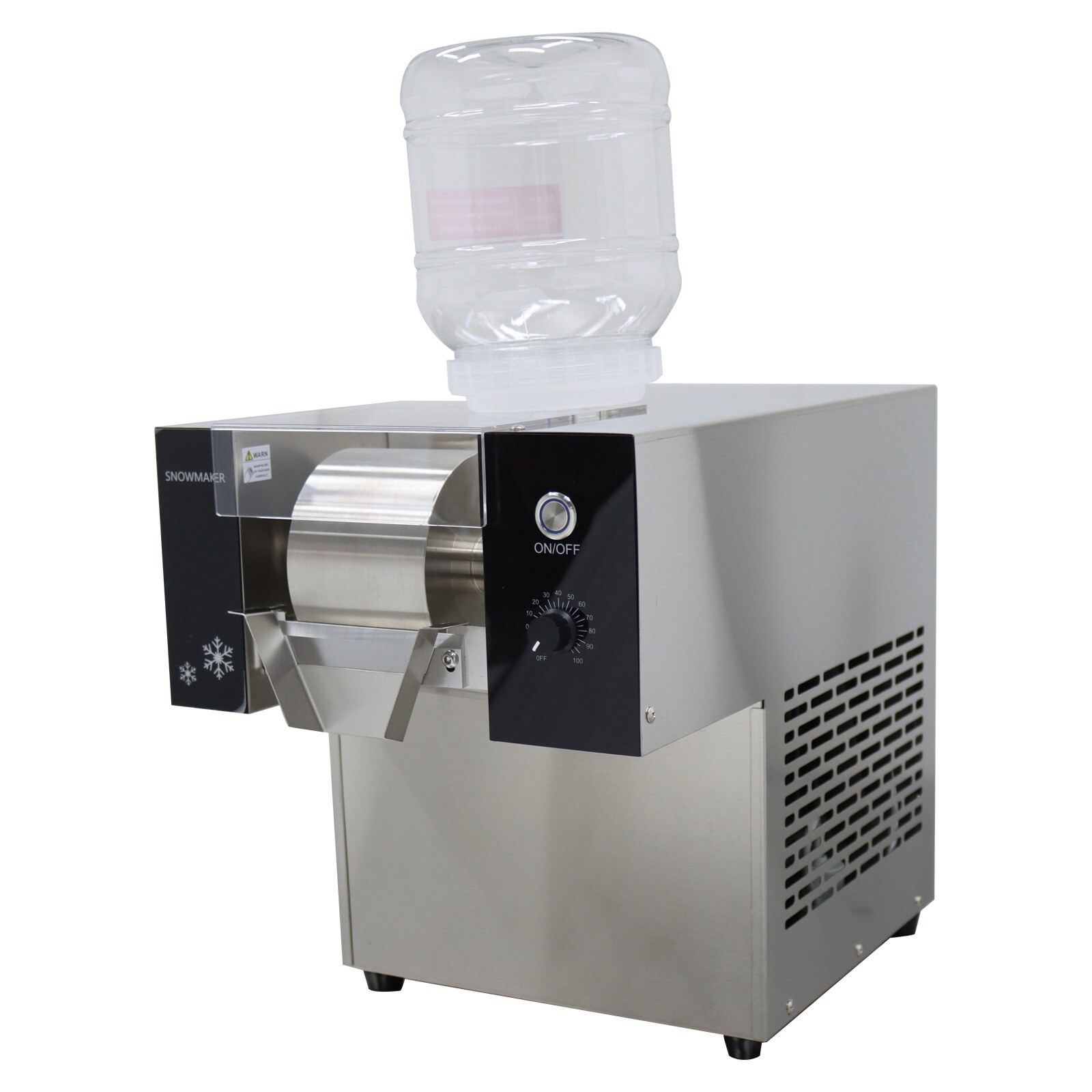 110V 1/2HP Commercial Air Cooling 2*3L Snowfake Ice Machie Snow Cone Machine
