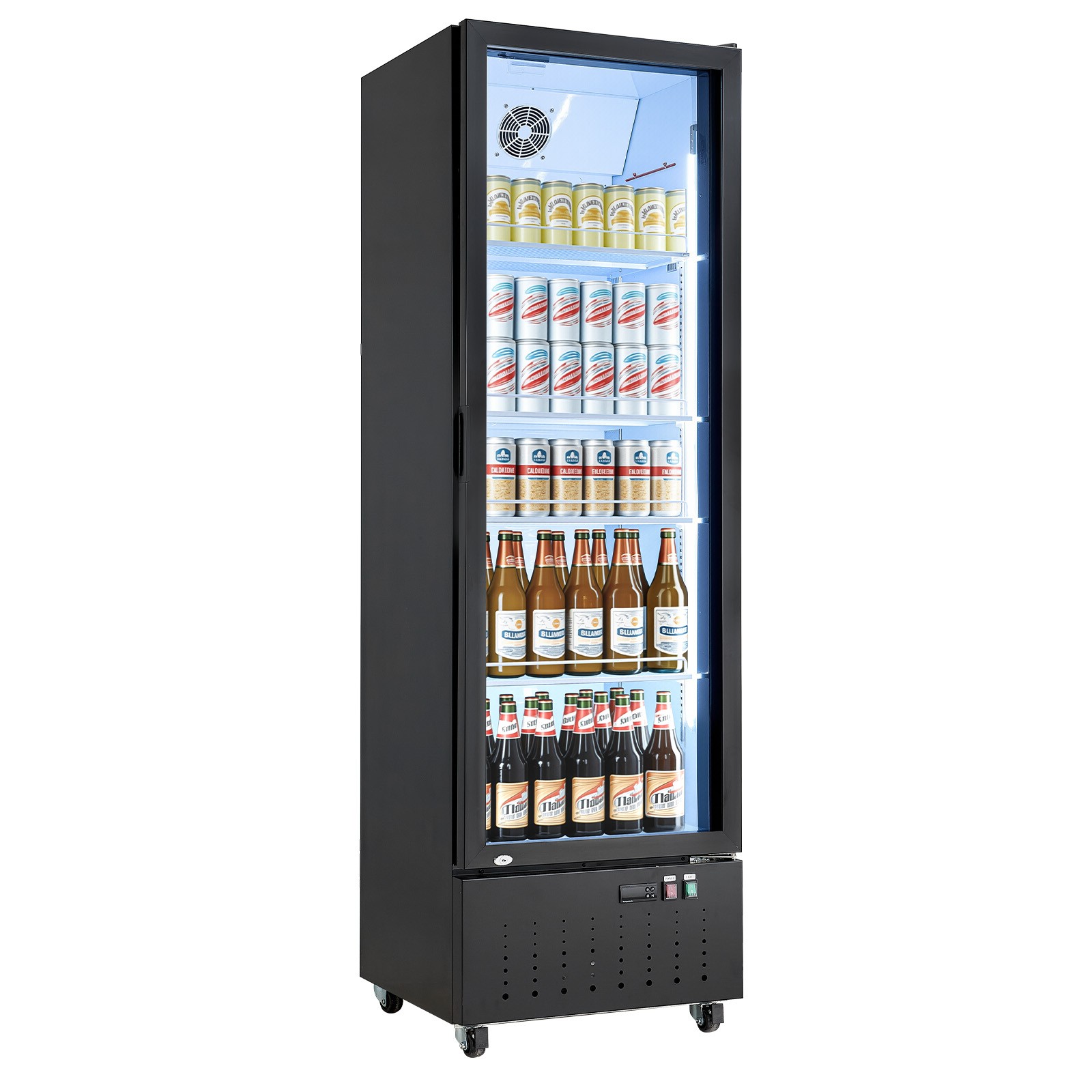 VEVOR Commercial Merchandiser Refrigerator 12.7 Cu.Ft Upright Beverage Cooler
