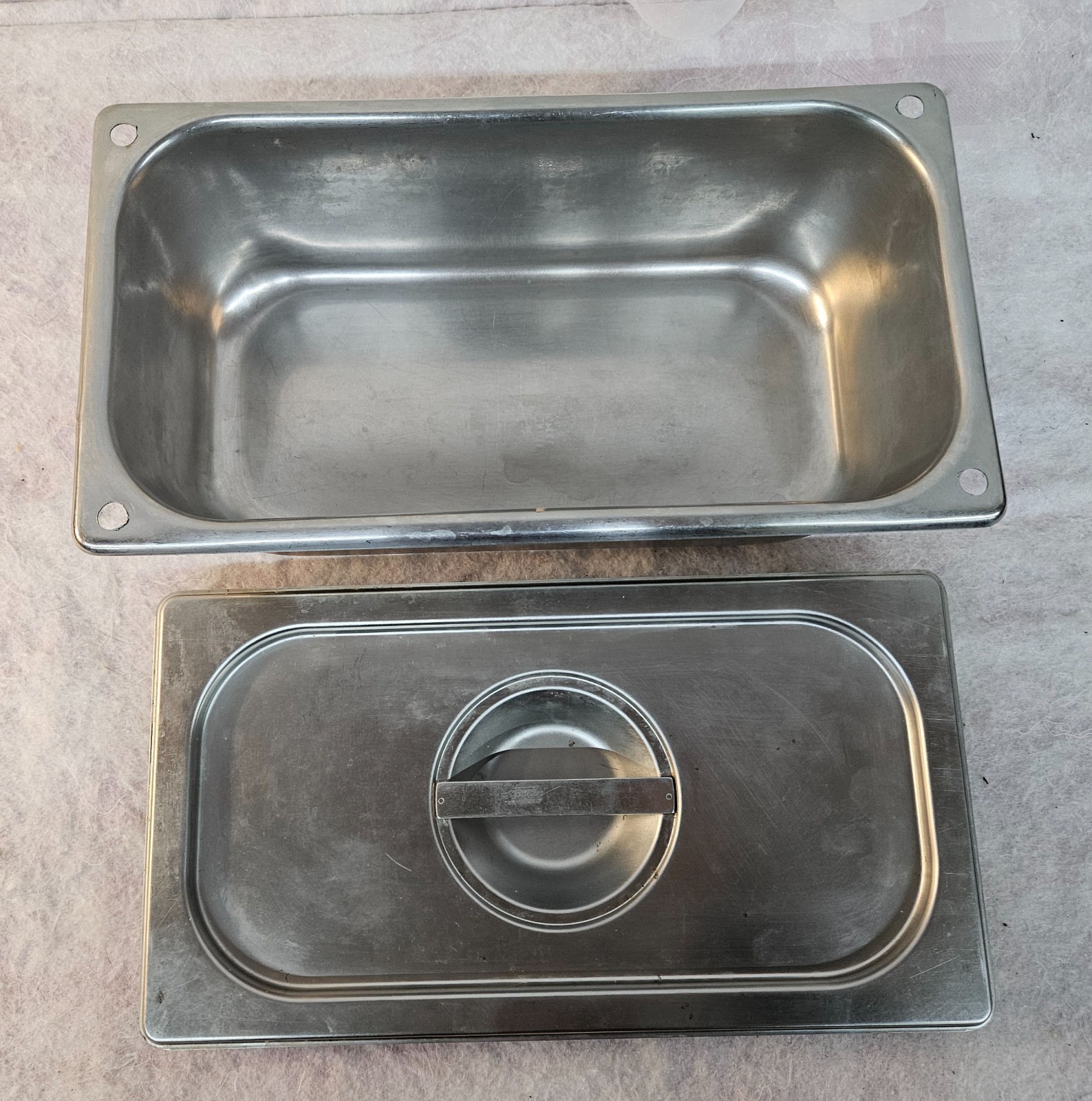 LION GENERAL BENTLEY Stainless Steel 1/3 Size Steam Table Pan 4″ Deep w Lid #430
