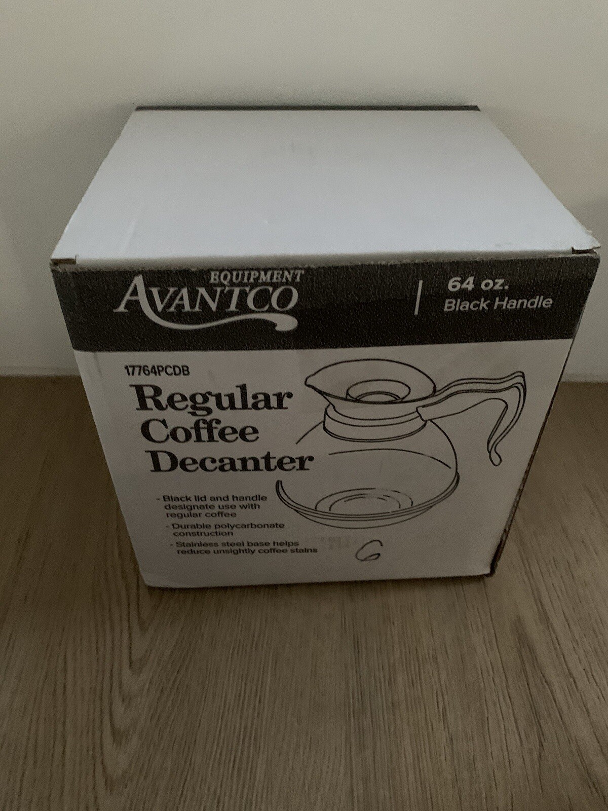 2 Avantco 64 oz. Regular Coffee Decanter w/ Stainless Steel Bottom-2 New Pots
