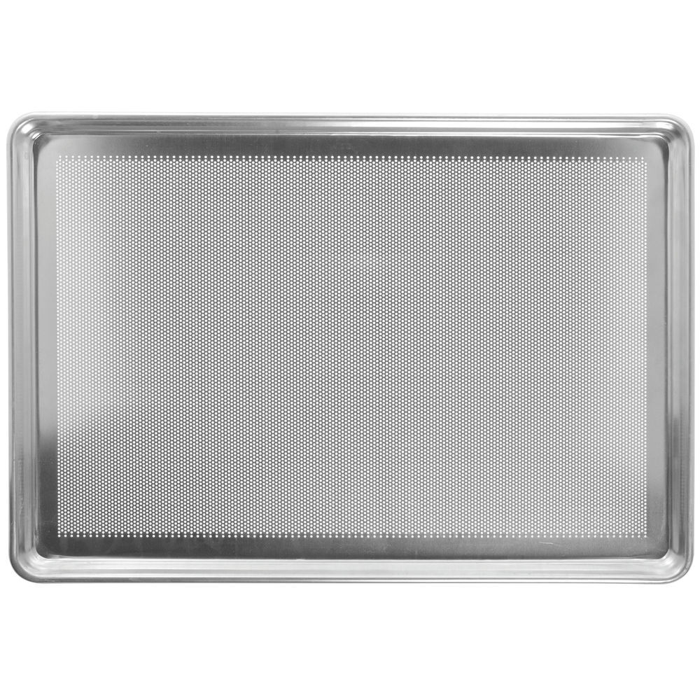 Bundy Chicago Metallic StayFlat 16 Gauge Aluminum Perforated Bun Pan – 26″L x