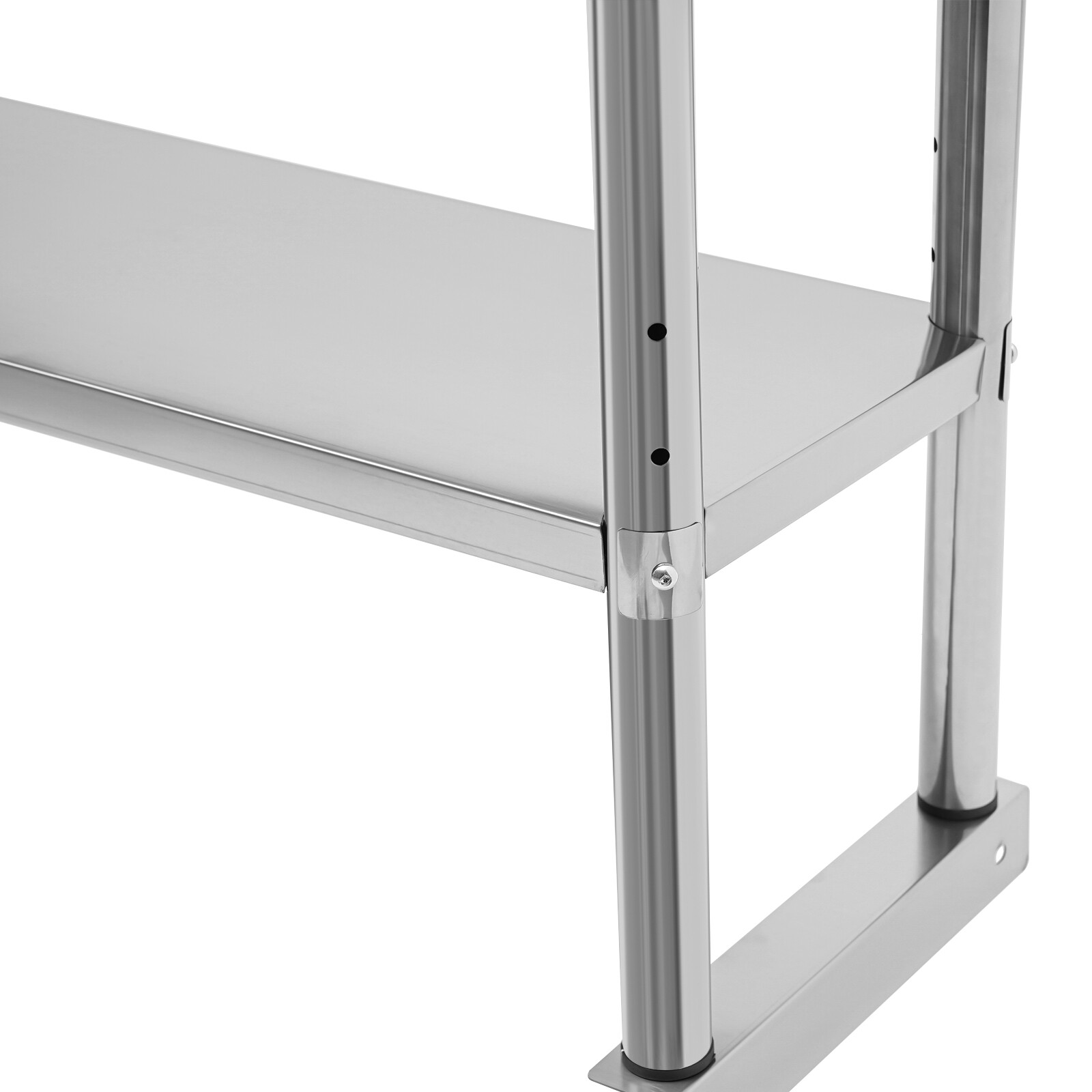 2 Tier 179 7 31 60cm 88lbs Stainless Steel Shelving Adjustable Shelf Storage US