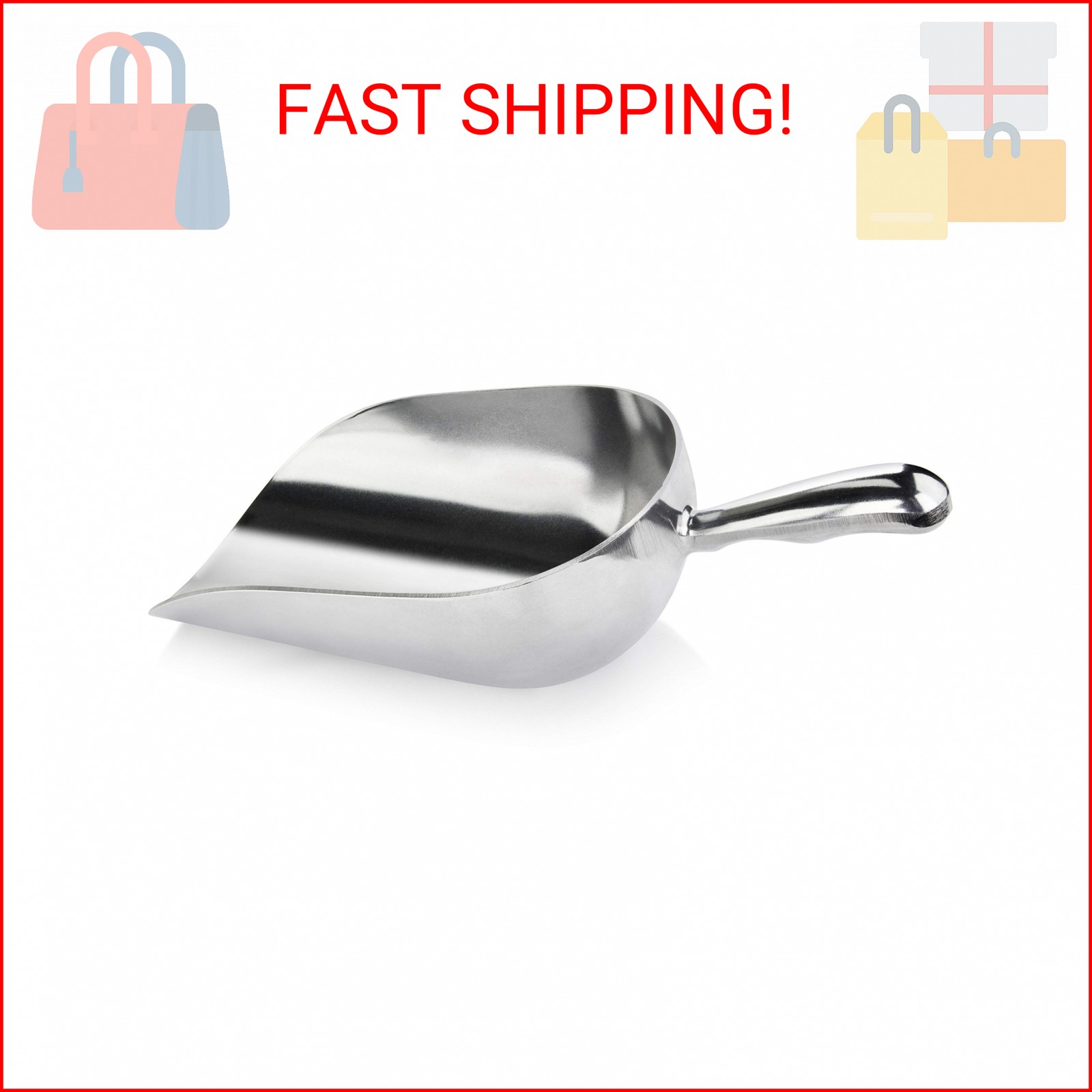 New Star Foodservice 34608 One-Piece Cast Aluminum Round Bottom Bar Ice Flour Ut