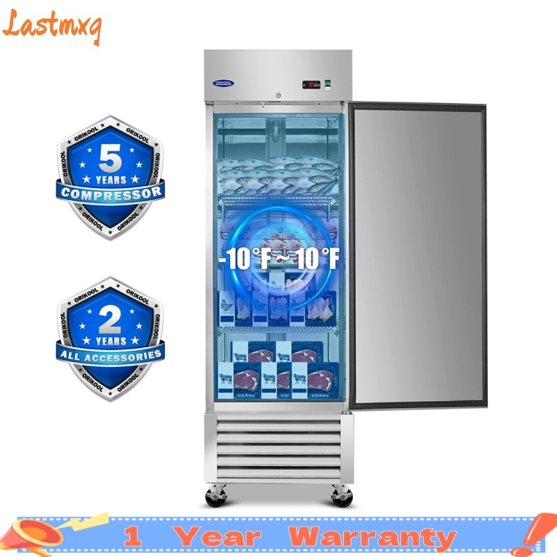 27″W Commercial Reach-In Upright Freezer 23 Cu.ft Automatic defrost Low Noise