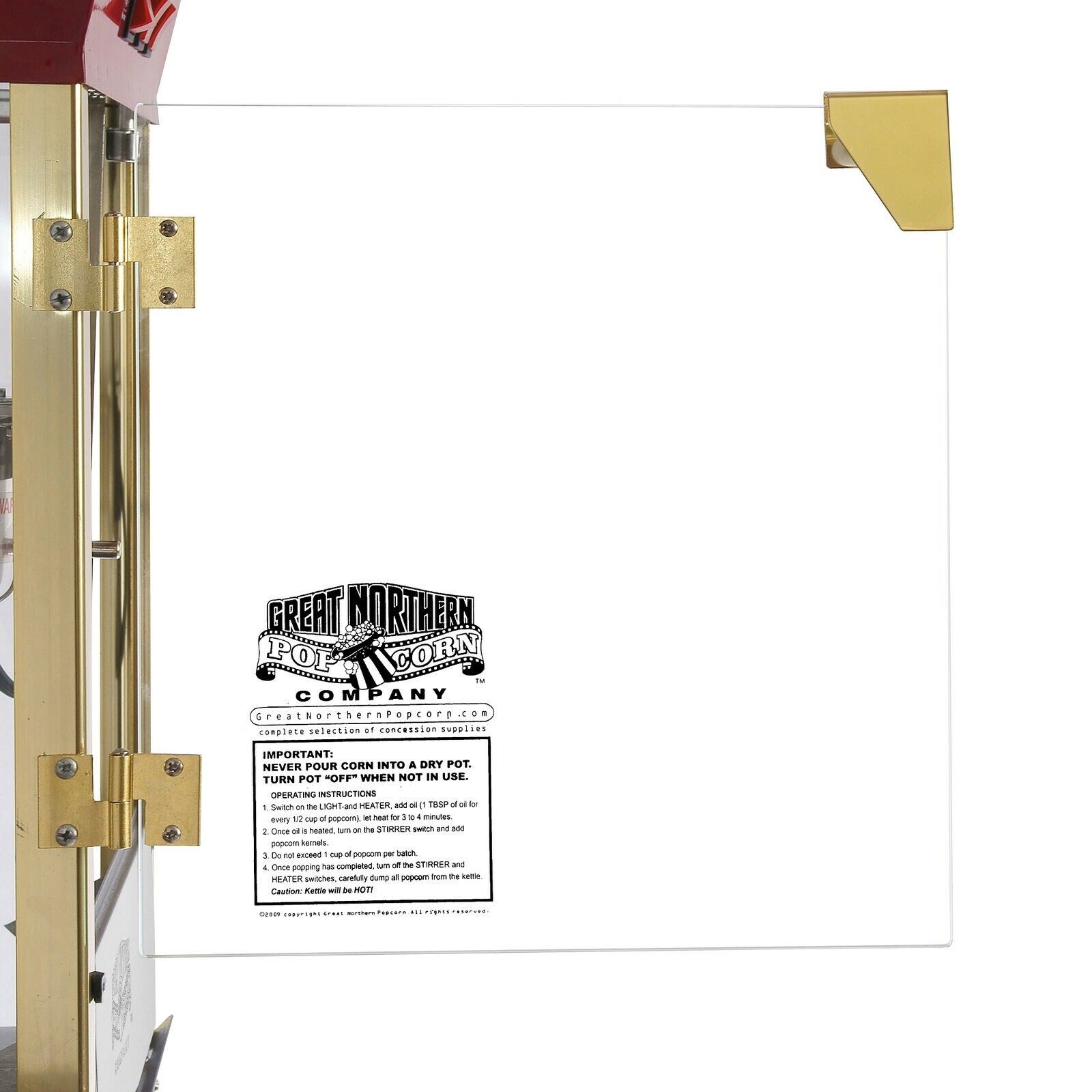 Matinee Style Popcorn Popper and Cart Concessions Commercial Machine 8 Ounce Oz