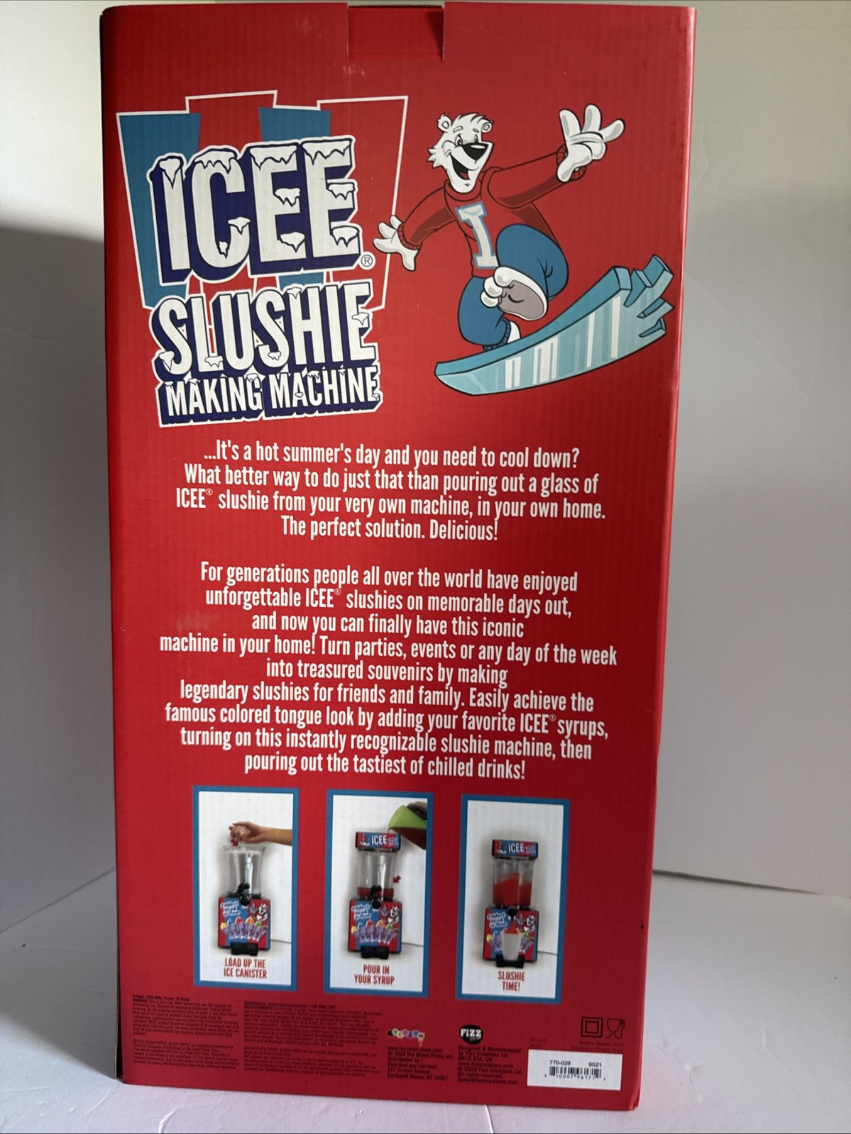 ICEE Brand Counter-Top Sized ICEE Home Slushie Maker New In Box