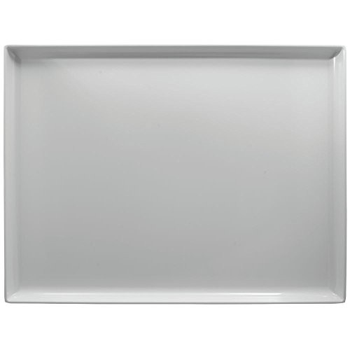 HUBERT White Plastic Display Merchandising Tray Melamine Rectangular – 26″ L x