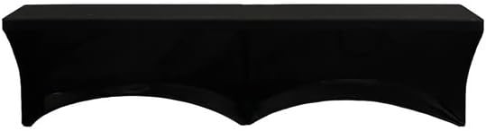 Stretch Spandex 6 ft. Lifetime Bench Cover – Black Removable and Washable