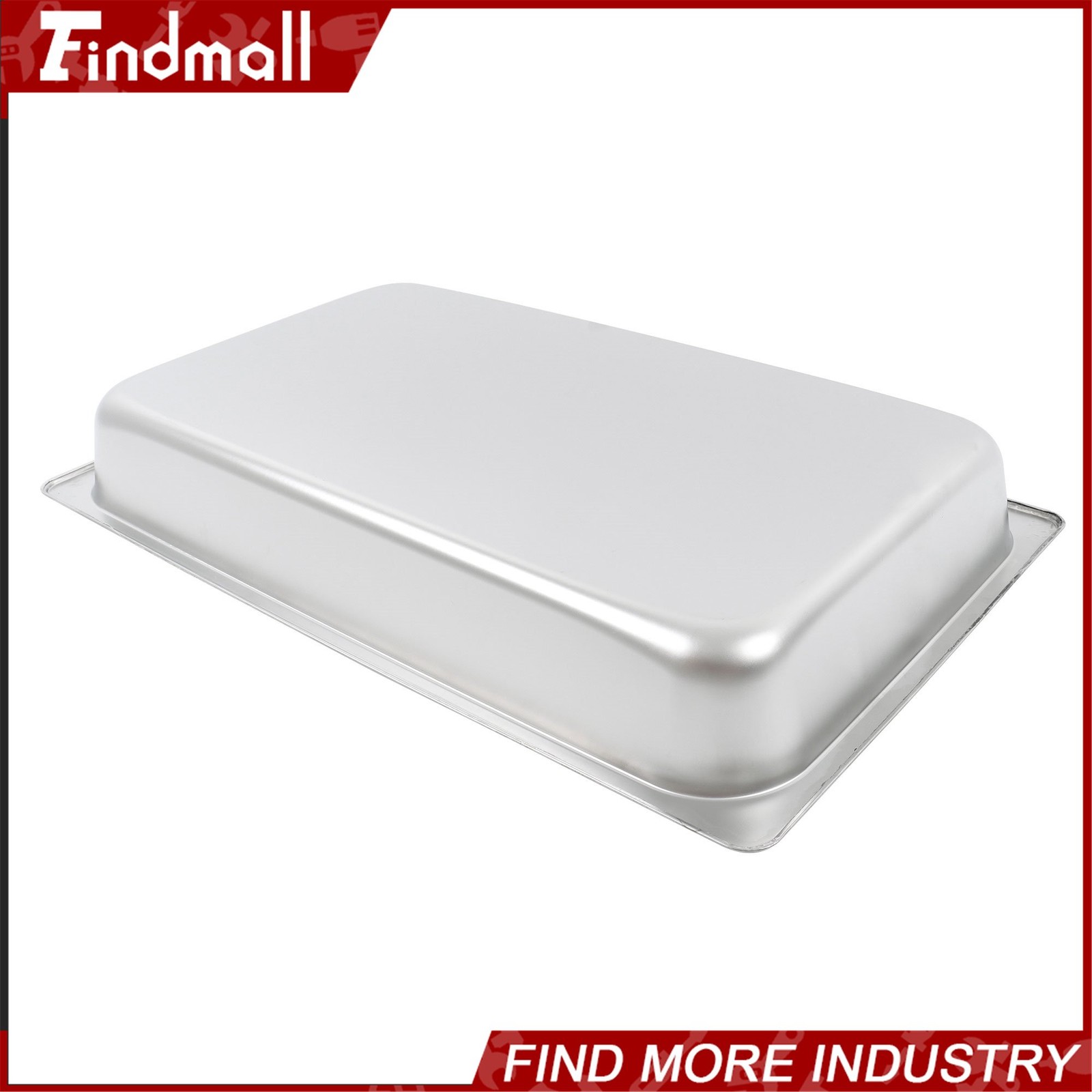 Findmall 2 Pack 2.5″ Deep 1/1 Size Steam Table Pan Hotel Pans Stainless Steel