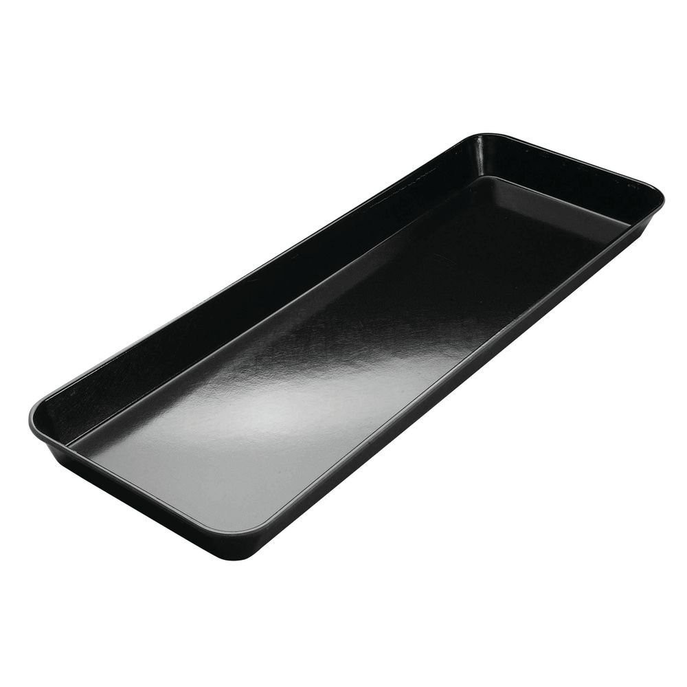 HUBERT® Black Fiberglass Merchandising Tray – 30″ L x 10 3/4″ W x 2″ H