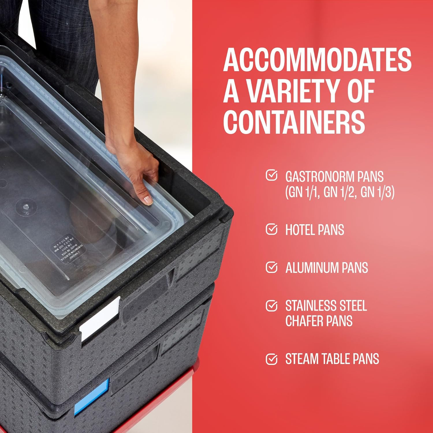 Cambro Standard Insulated Pan Carrier & Hot Box Food Warmer for Catering, Restau