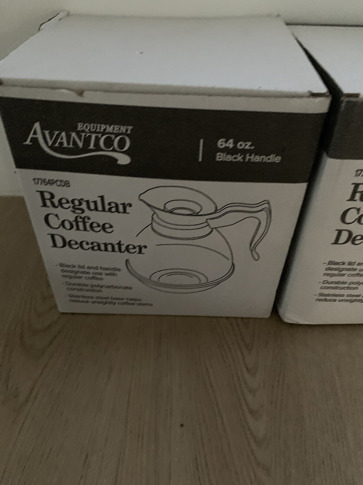 2 Avantco 64 oz. Regular Coffee Decanter w/ Stainless Steel Bottom-2 New Pots