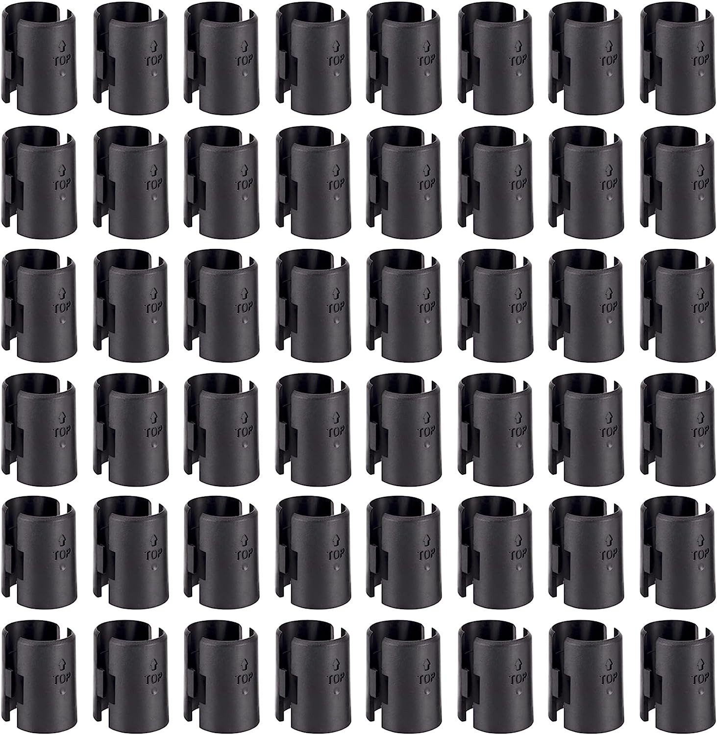 Wire Shelf Clips Shelving Split Sleeves Lock Metal Rack Fits 1″ Post 74 Pieces
