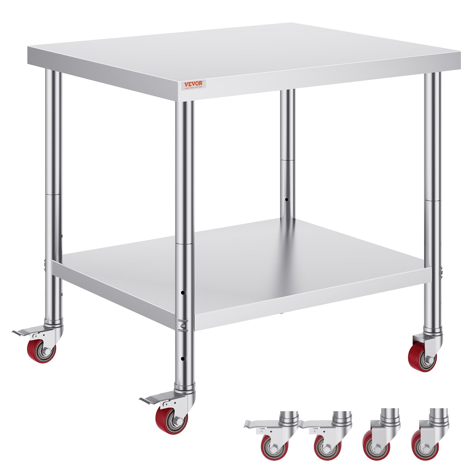 Commercial 30″ x 36″ Stainless Steel Food Prep Work Table Kitchen Restaurant