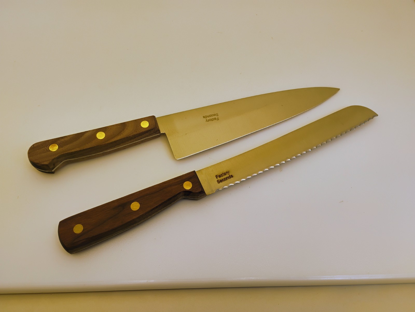 Case XX USA Set (2) 8″ Cooks Knife & Scalloped Edge Slicer Wood HandleFactory2nd