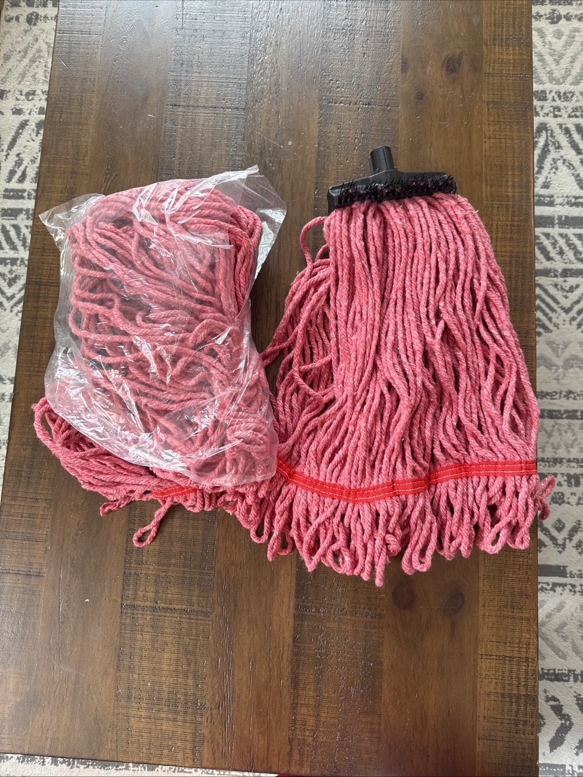2 pack SYR Charger Mop Head, Red, Large 3CA-L-RR 1 mop heads