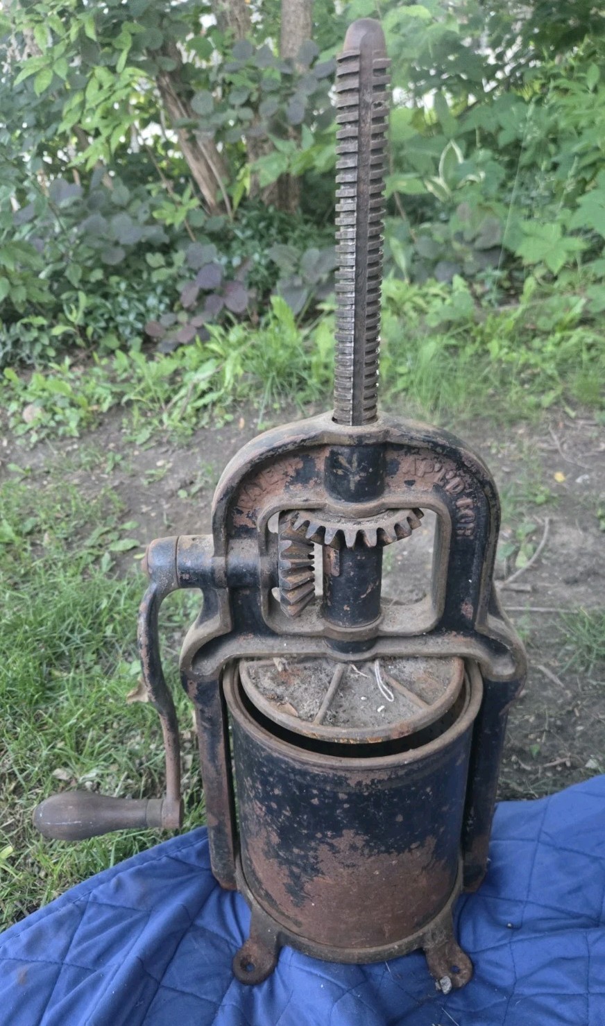 Antique Cast Iron National Specialty 4qt Sausage Stuffer Fruit Press USA