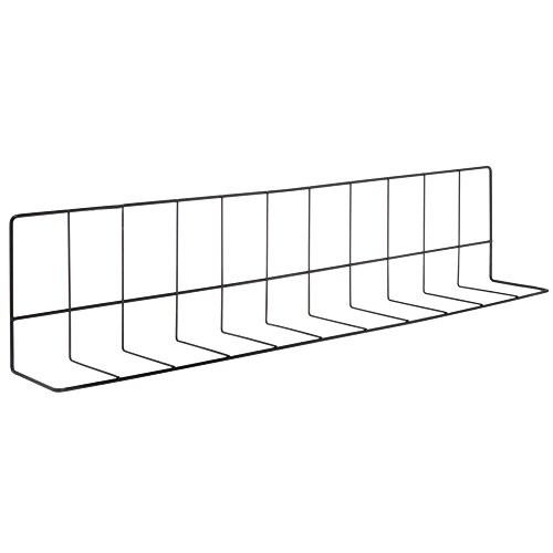 HUBERT® L Shape Wire Fence Divider Black Epoxy Coat – 26″L x 4″ and 6″ Sides