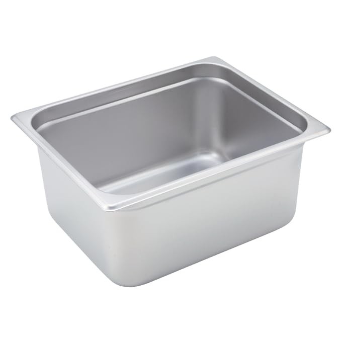 Value Series 222026931 22 Gauge Stainless Steel Steam Table Pan, Half-Size, 10
