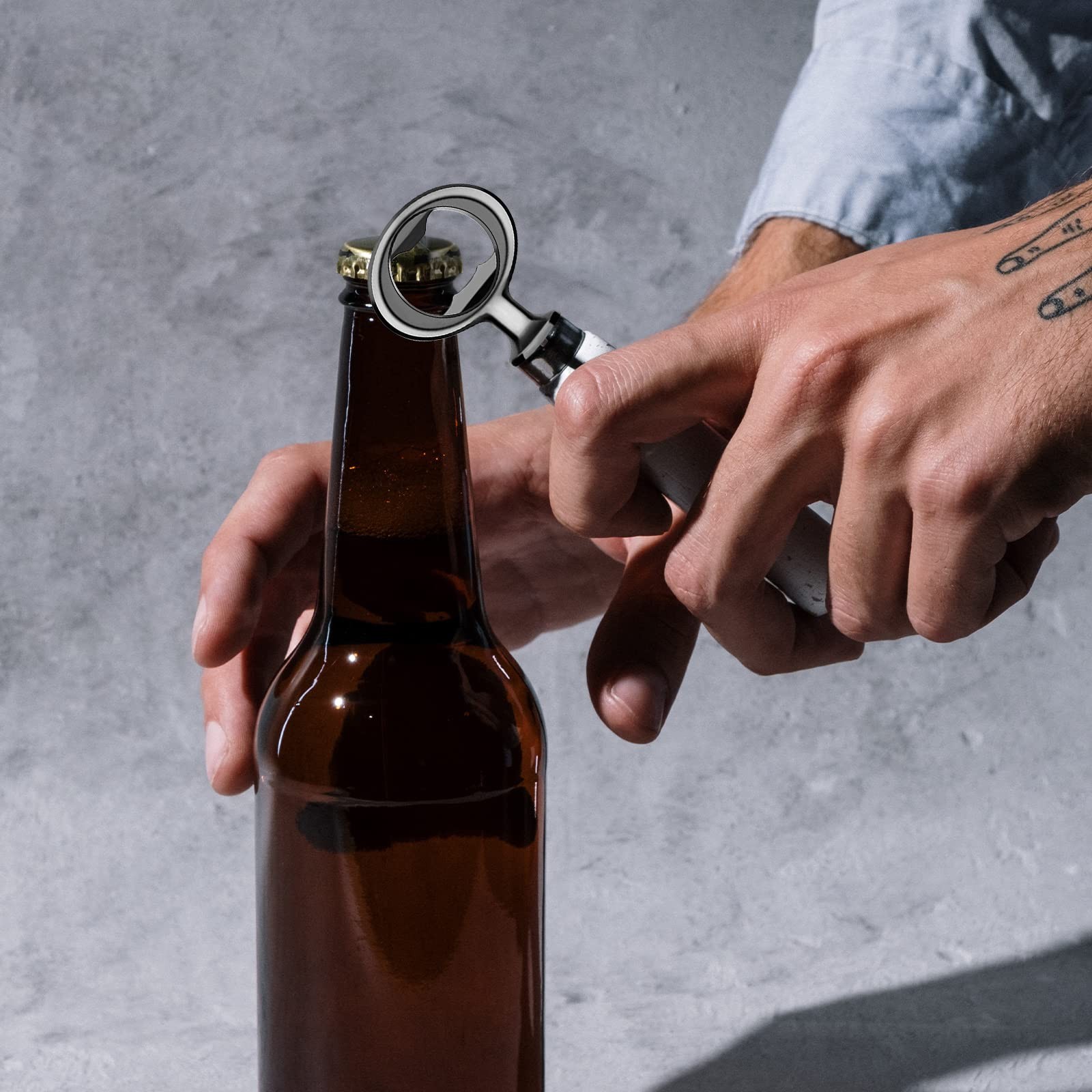 Metal Bottle Opener Kits 8 Pack Blank Stainless Steel Bottle Opener Insert Kits