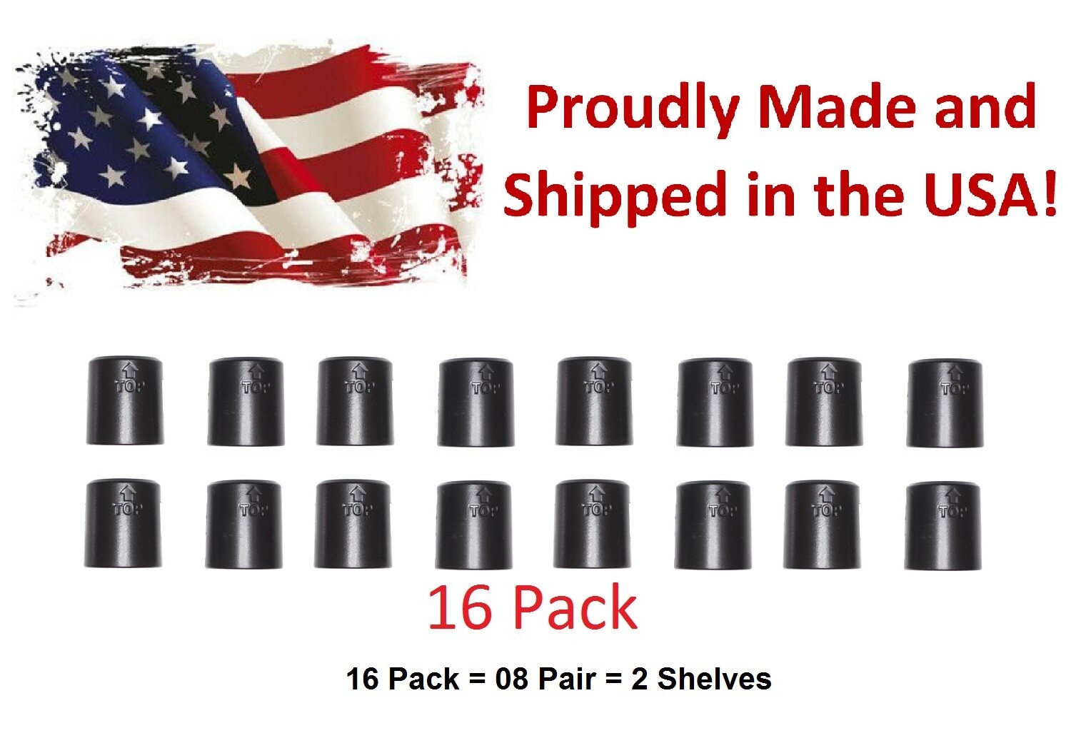 1″ Diameter Wire Shelf Clips Shelving Split Sleeves Lock Locking Plastic 8 pairs