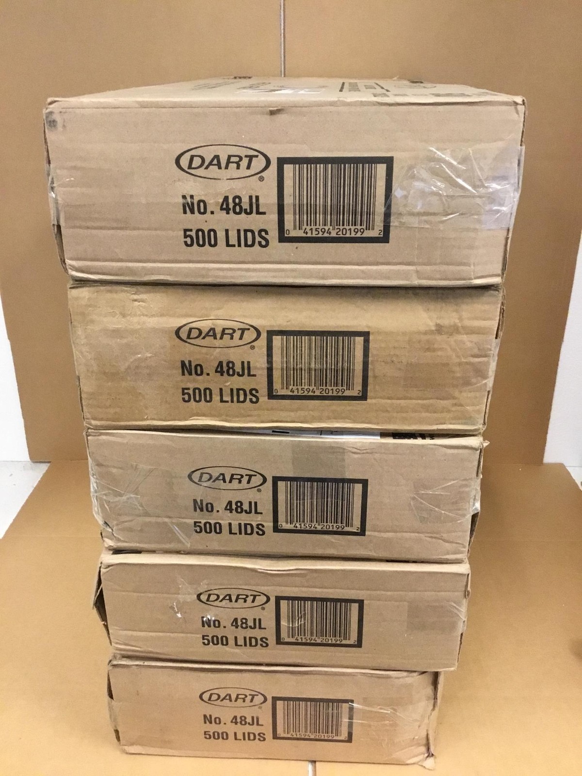 NEW Dart 48JL Flat Vented Lids For Foam Containers, 24-34oz, Case Of 500 CT