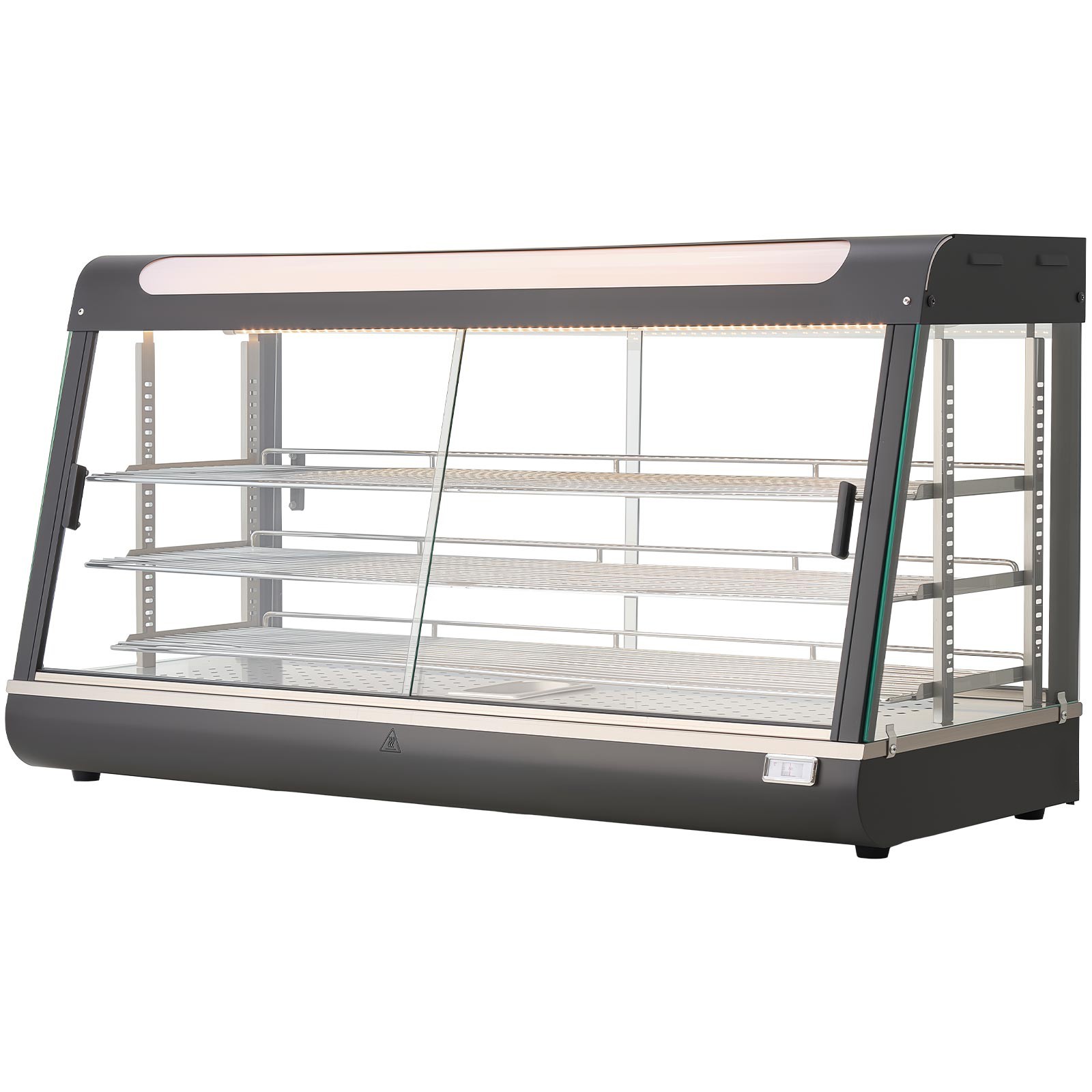 Uimoso 48″ 3-Tier Commercial Food Warmer Display Cabinet w/LED Light 190Qt/180L