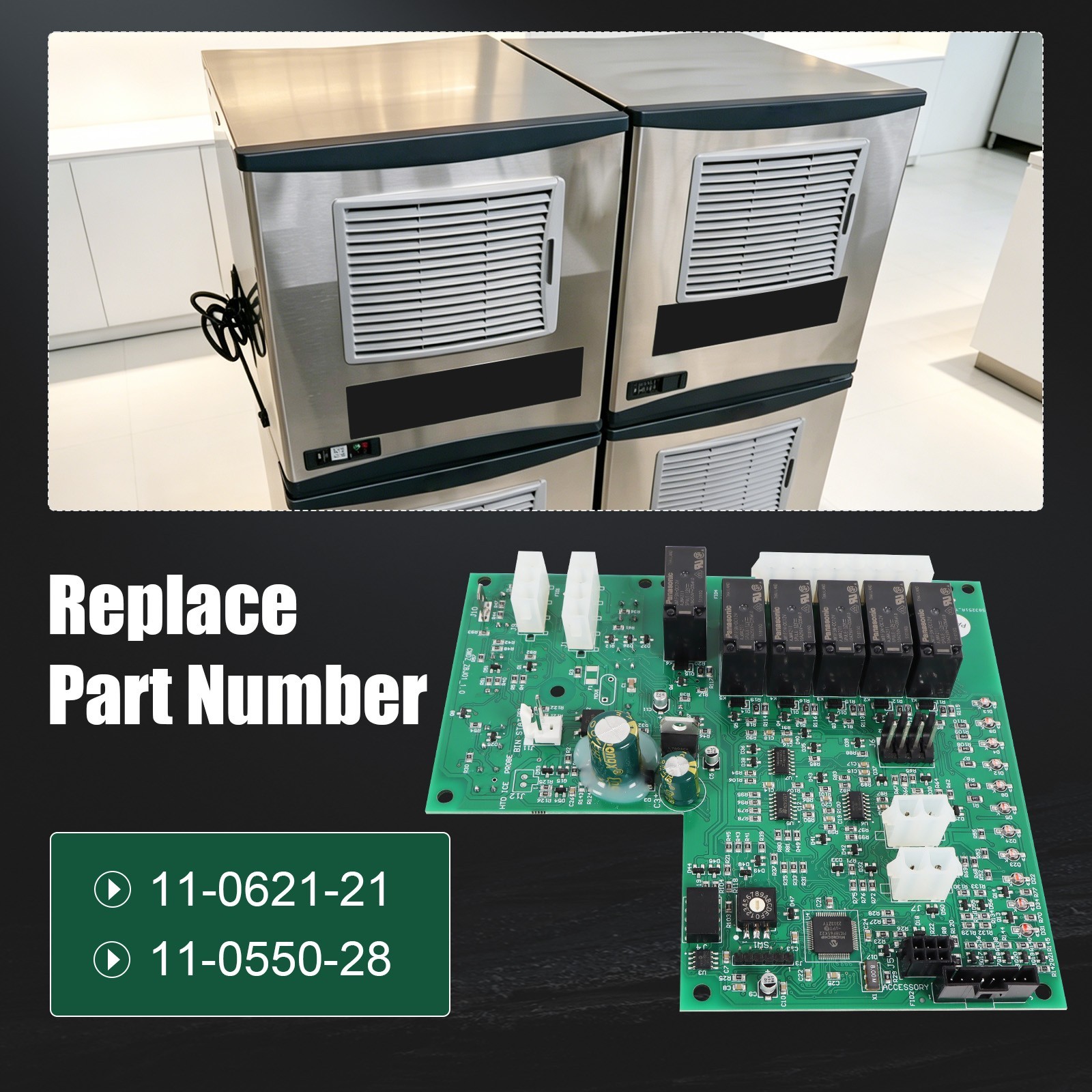 11-0621-21 Control Board Assembly Cuber For Scotsman-Ice 11-0621-21, 11-0550-28