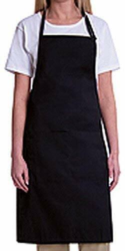 BIB APRON WITH 2 WAIST POCKETS-1 PIECE PACK- COLOR WHITE,BLUE,RED,PINK AND GREEN