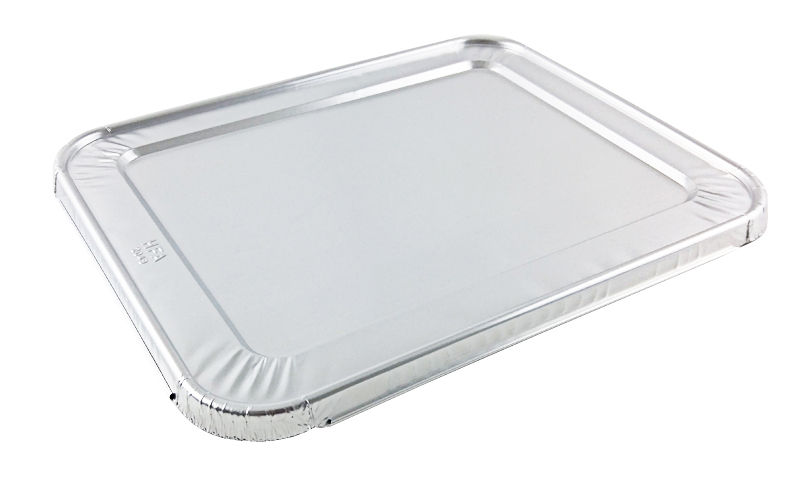 Handi-Foil Premium Disposable 1/2 Size Deep Aluminum Steam Pans w/Lids 10 Sets