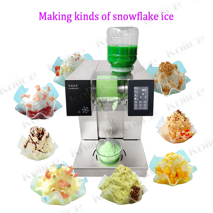 Kolice Air Cooling 396 lbs/day Commercial Ice Shaving Machine Snowflake Machine