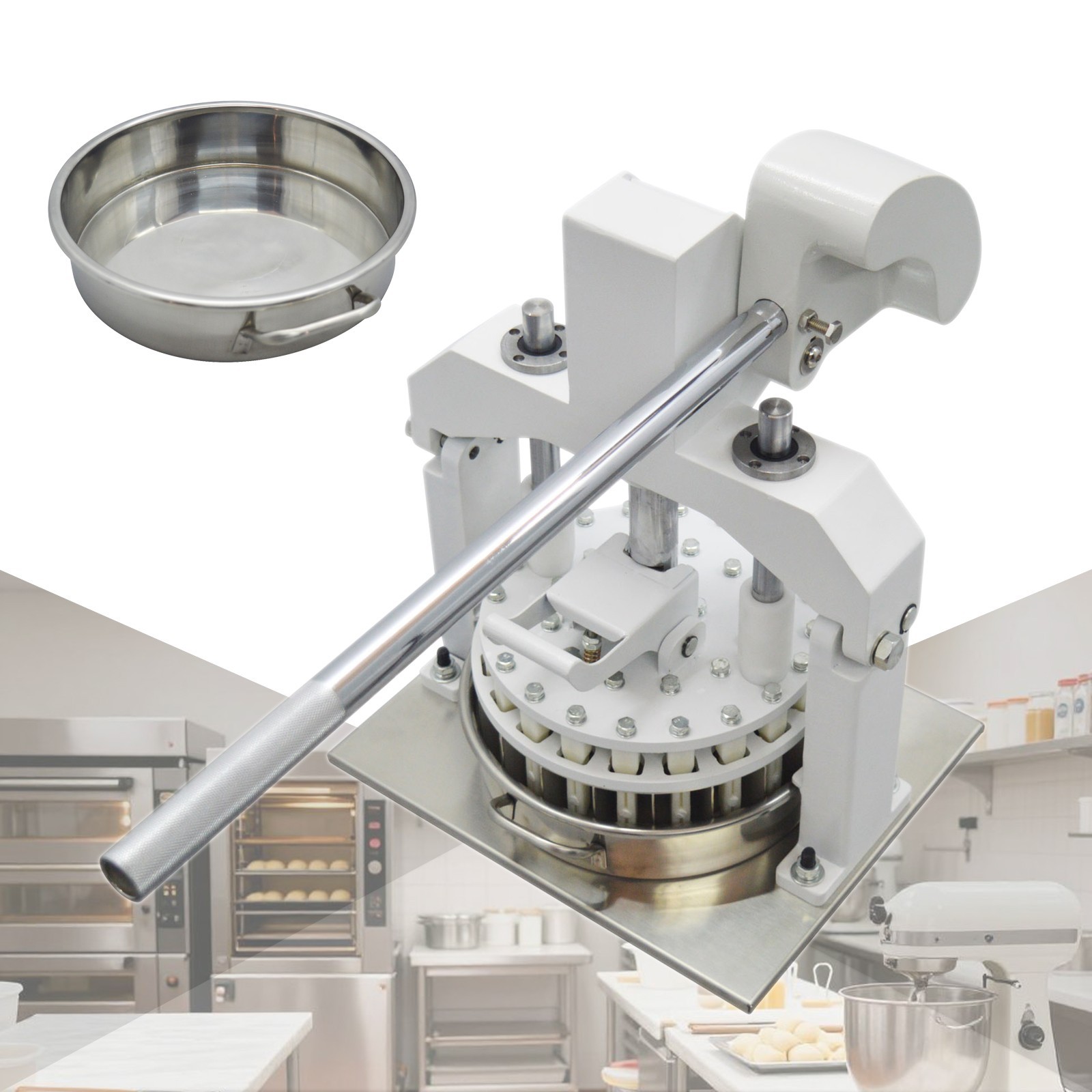 40PCS 27-144g Table Top Manual Dough Divider Bakery Equipment Two Trays