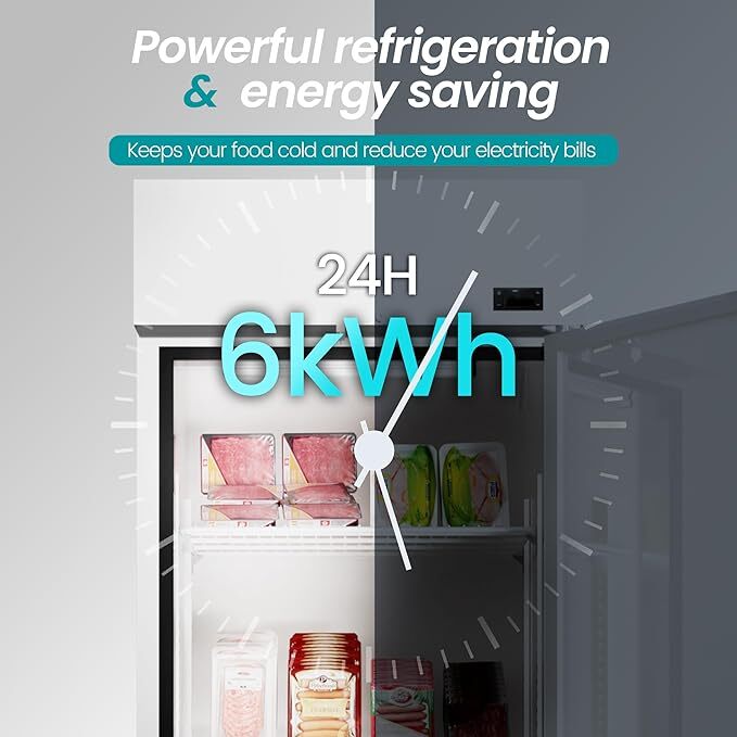 Stainless Steel Commercial Refrigerator 27″W Solid Door Reach-In Refrigerator