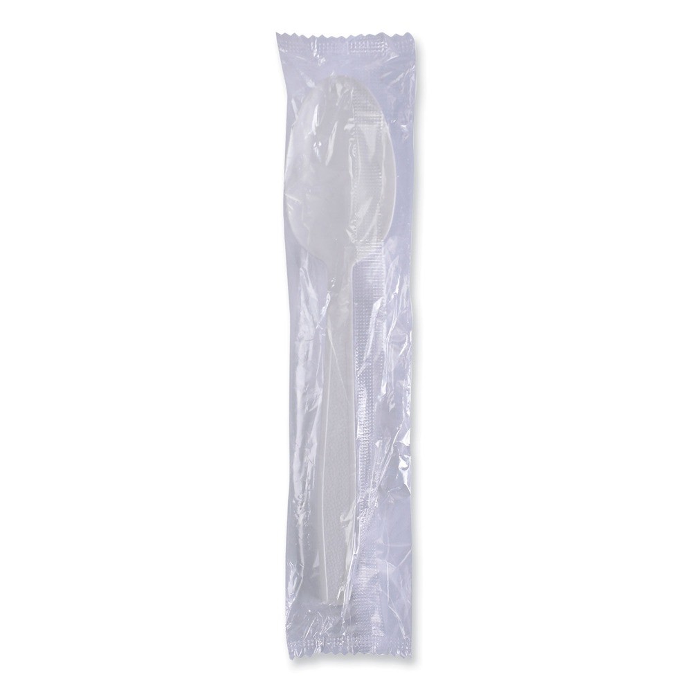 Boardwalk TSHWPPWIW Heavyweight Wrapped Polypropylene White Teaspoon (1k/Ct) New
