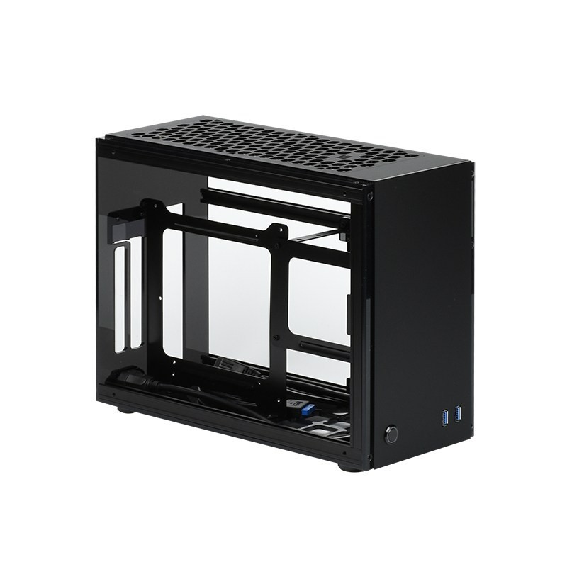 GEEEK A60 Plus Mini-ITX PC Case, Matte Black