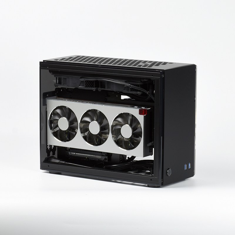 GEEEK A60 Plus Mini-ITX PC Case, Matte Black