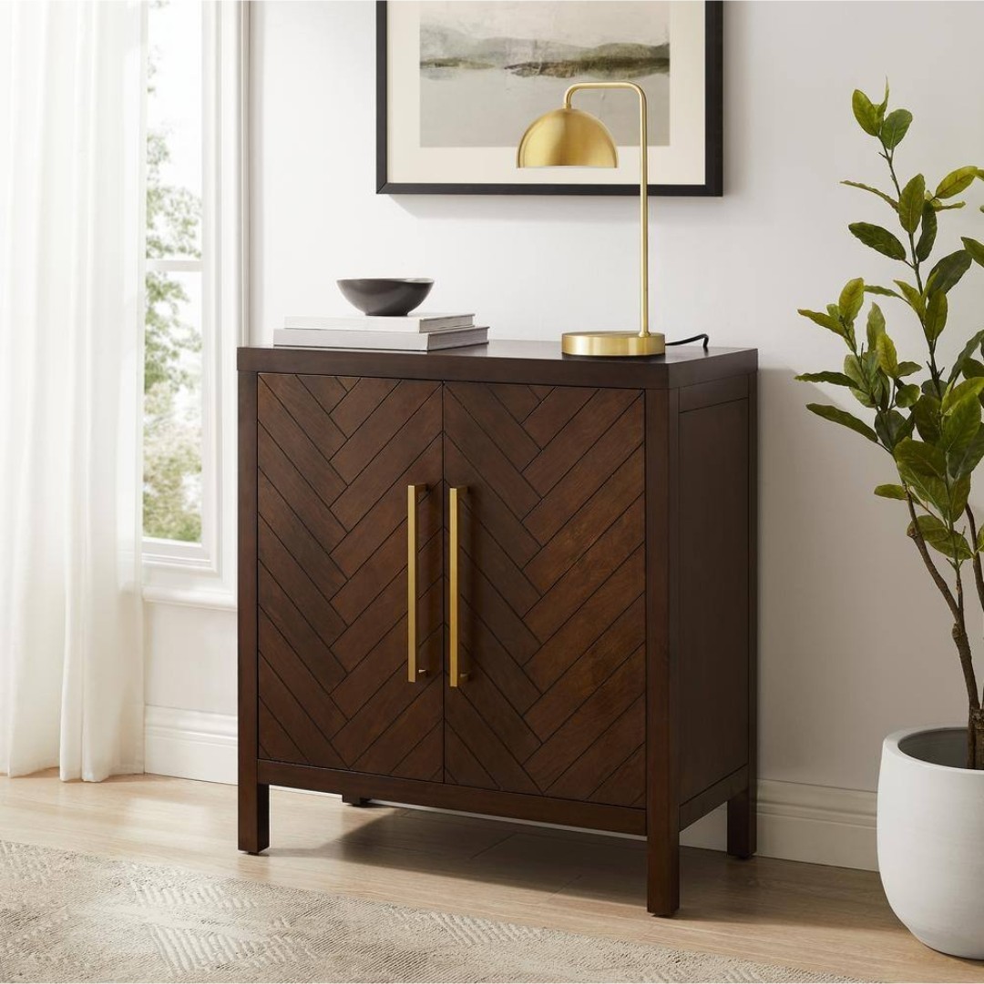 CROSLEY FURNITURE Darcy Dark Brown Accent Cabinet