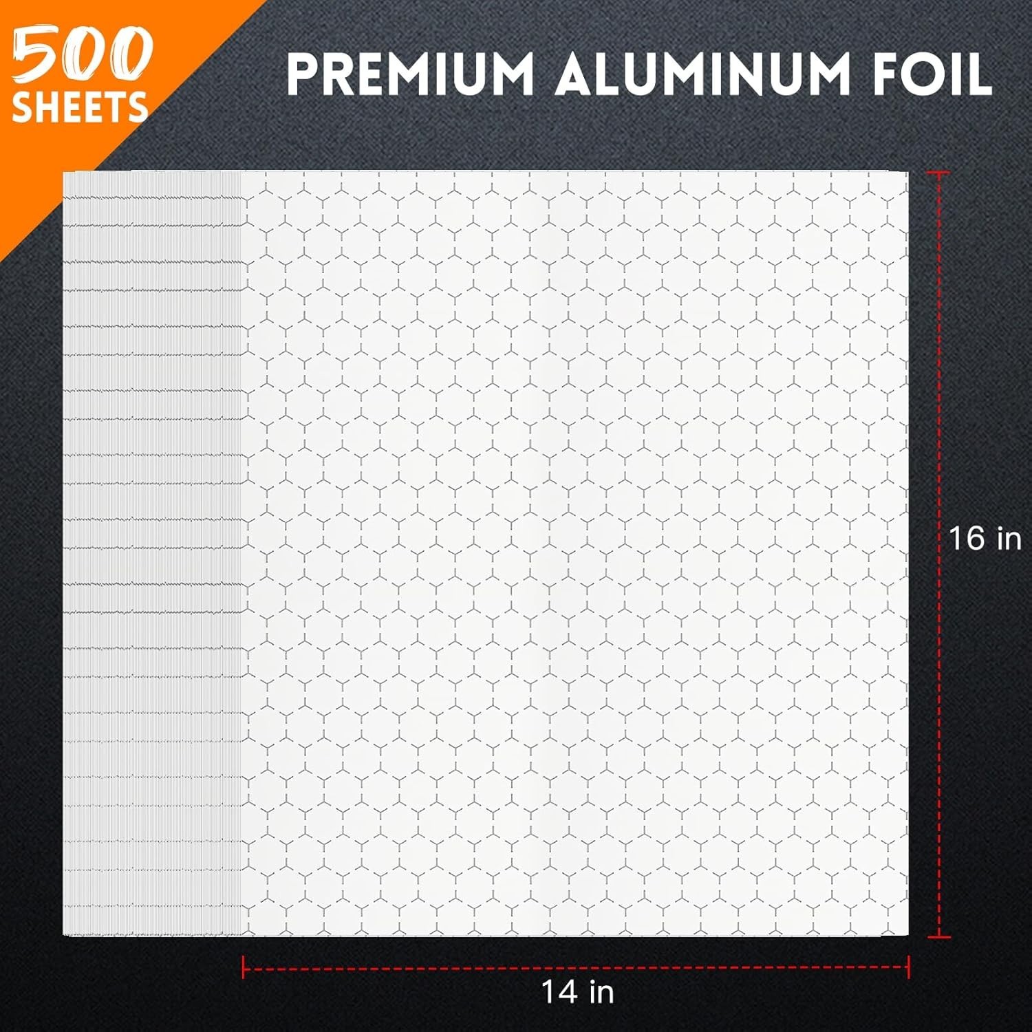 Insulated Foil Sandwich Wrap Sheets Pre-Cut 14 x 16 Inches 500 Pack