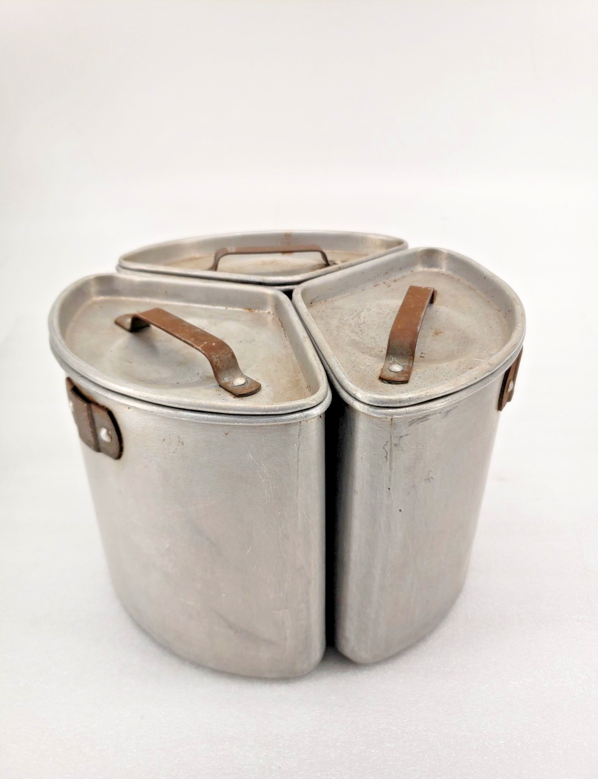 Vintage Thermatic Fireless Cooker Diller Mfg Co Bluffton OH 3 Pots 2 Plates