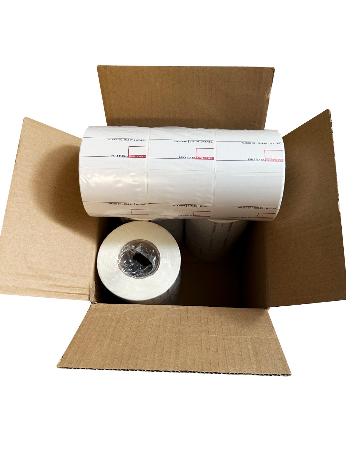 CAS LST-8020 Printing Scale Label, 58 x 60 mm, UPC/Ingredients x 24 Rolls Box