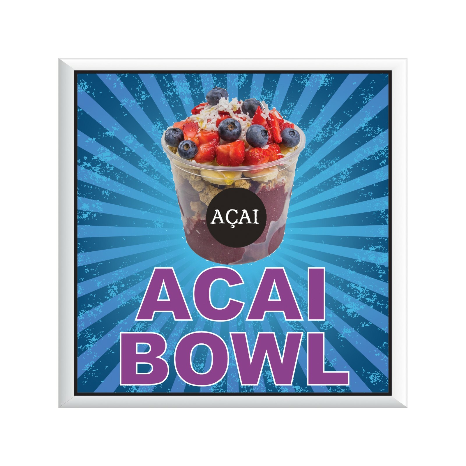 Acai Bowl DECAL (Choose Your Size) Concession Food Truck Vinyl Sign Sticker