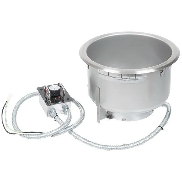 NEW Hatco HWB-11QTD 11 Qt Drop-In Round Heated Soup Well w/ Drain 120V