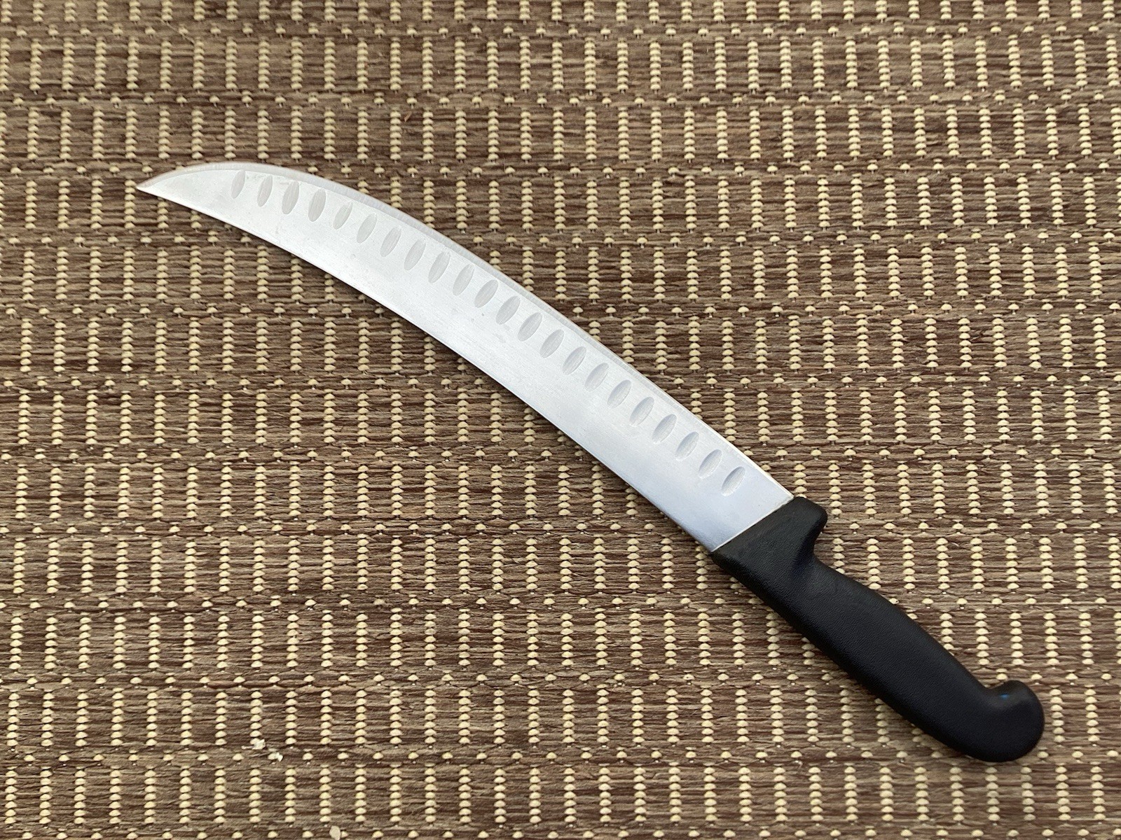 Omcan 12” Scimitar Knife W/Polypropylene Handle Pre Own Never Been Use (Sharp)